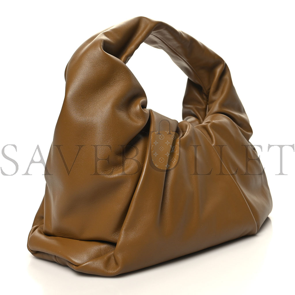 BOTTEGA VENETA SMOOTH BUTTER CALFSKIN SMALL THE SHOULDER POUCH MOUTARDE (40*29*8cm)