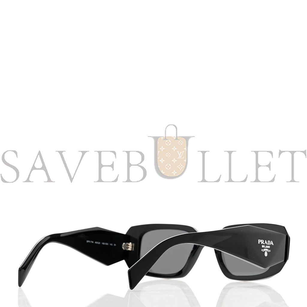 PRADA ACETATE SYMBOLE SUNGLASSES SPR 17W BLACK