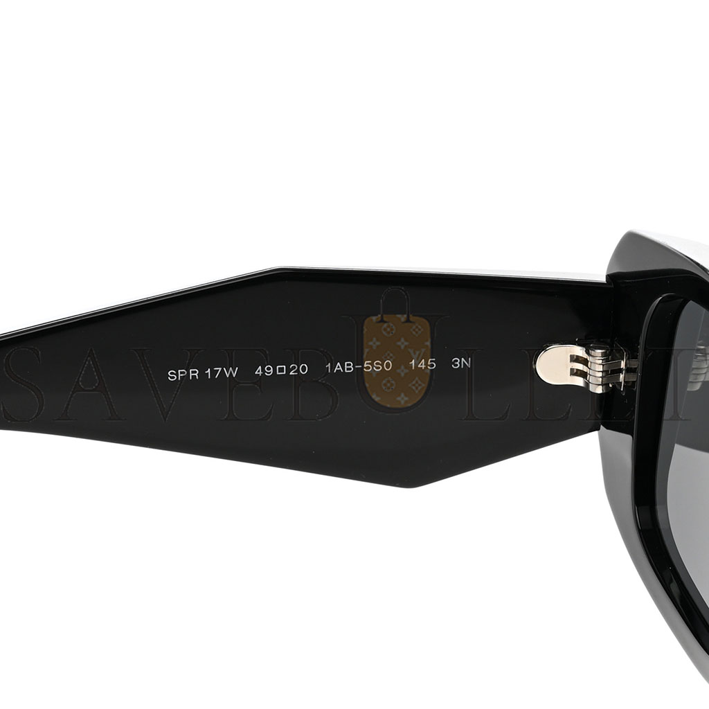 PRADA ACETATE SYMBOLE SUNGLASSES SPR 17W BLACK