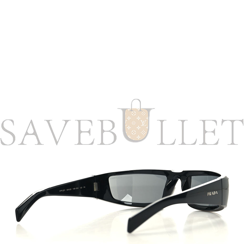 PRADA ACETATE RUNWAY SUNGLASSES SPR 25Y BLACK