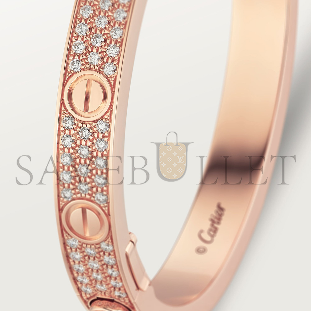 CARTIER  LOVE BRACELET, DIAMOND-PAVED N6036917