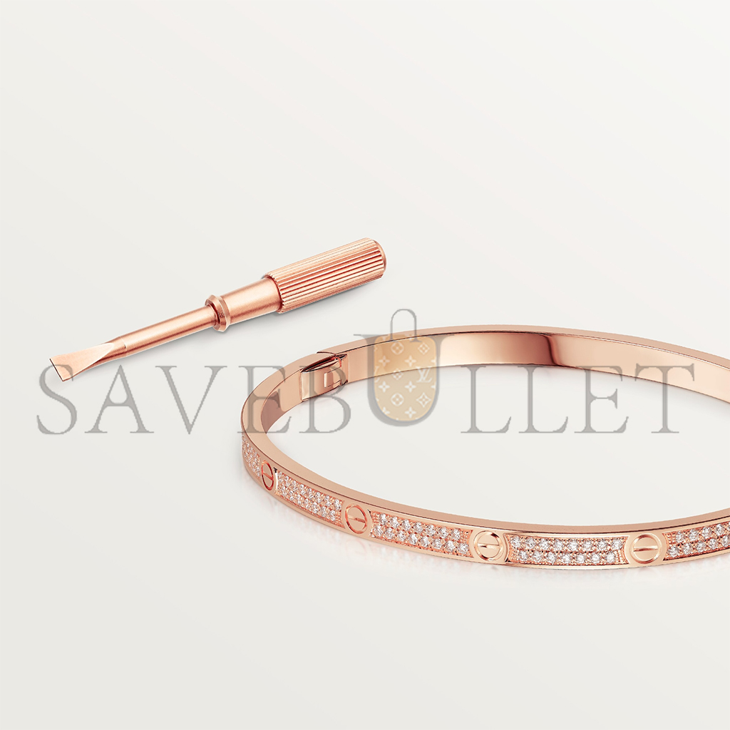 CARTIER  LOVE BRACELET, SMALL MODEL, PAVED N6710717