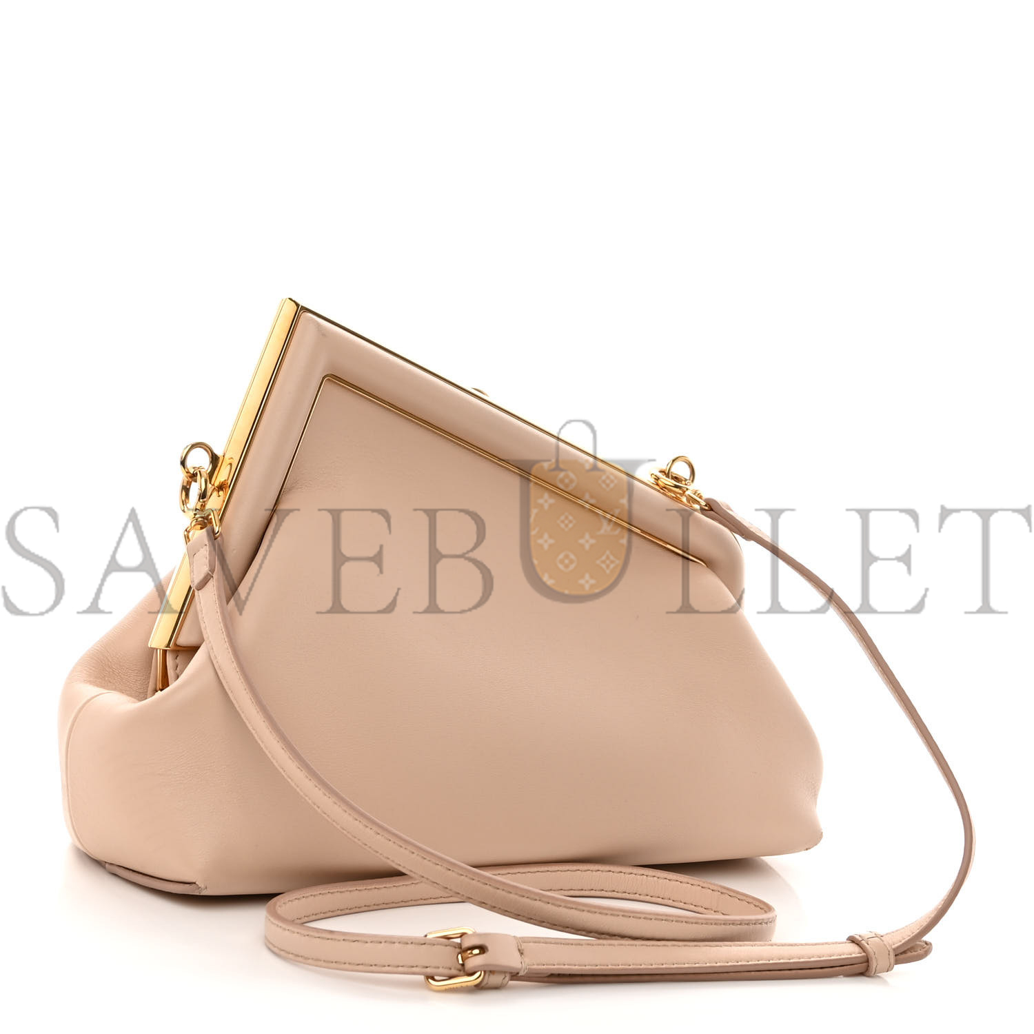 FENDI SHINY NAPPA SMALL FENDI FIRST POUDRE (26*18*9.5cm)