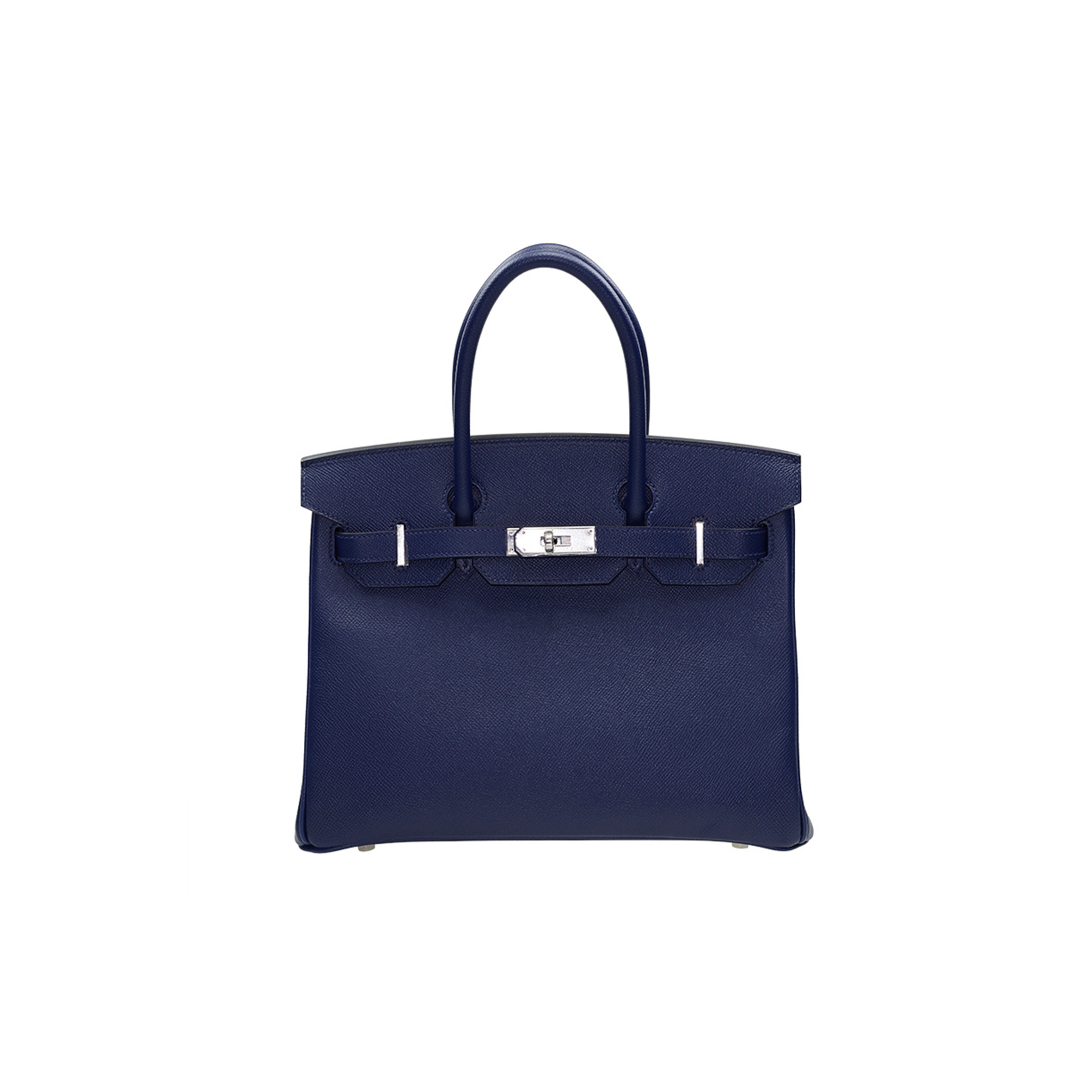 HERMES MASTER BIRKIN 30 TOGO LEATHER ROYAL BLUE SILVER BUCKLE BK3073EPSS (30*23*15cm)