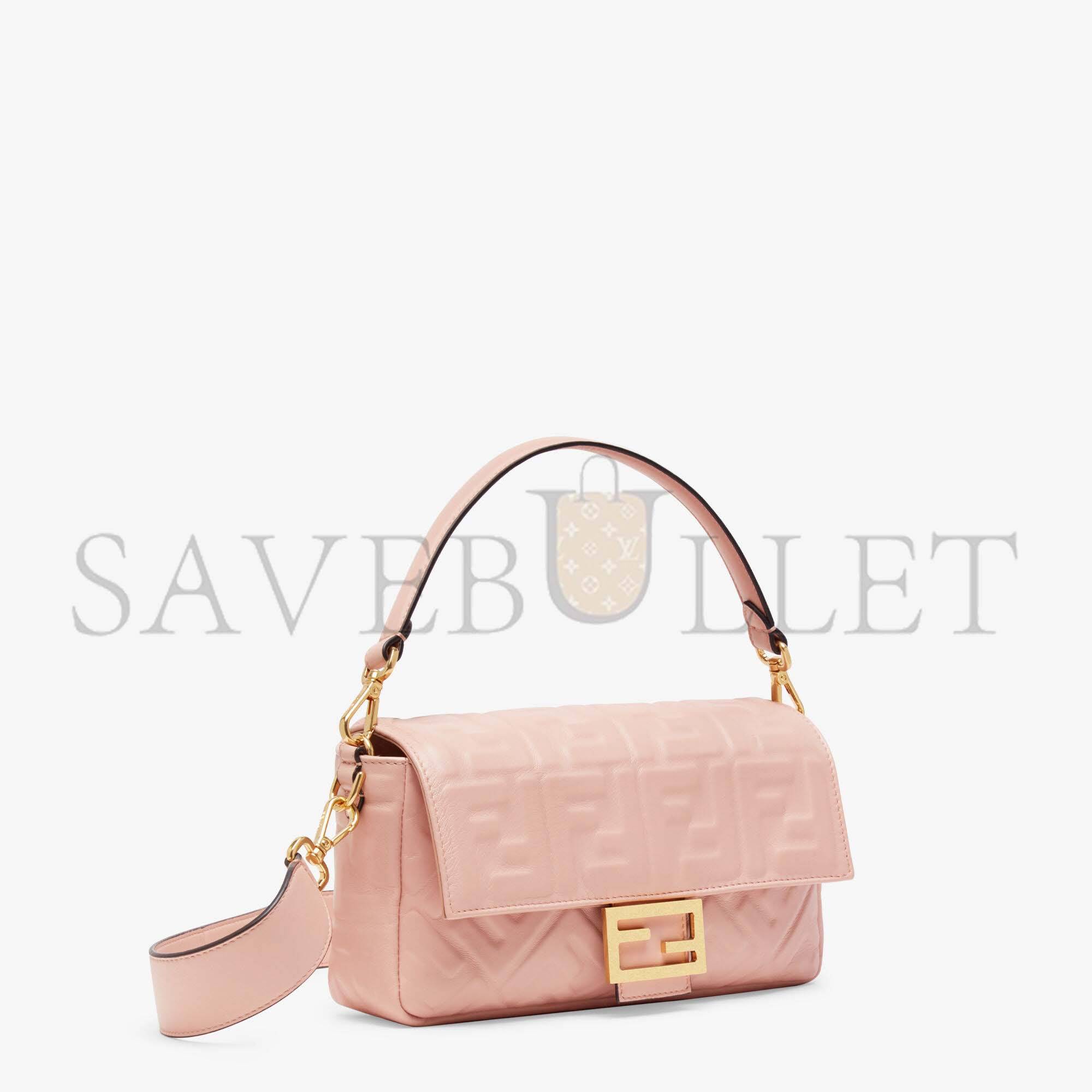 FENDI BAGUETTE - PINK NAPPA LEATHER BAG 8BR600A72VF19PQ (27*15*6cm)