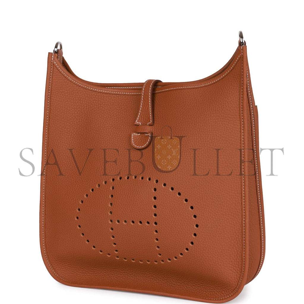 HERMES EVELYNE III PM GOLD CLEMENCE PALLADIUM HARDWARE  (29*30*7cm)