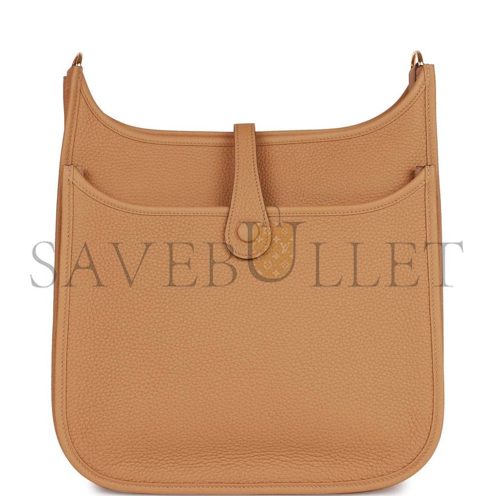 HERMES EVELYNE III PM BISCUIT CLEMENCE GOLD HARDWARE (29*30*7cm)