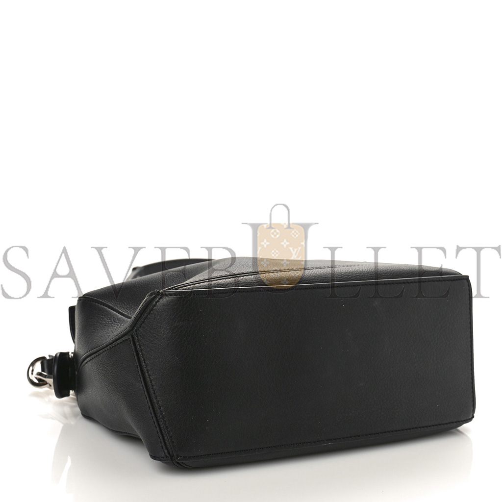 LOEWE CALFSKIN SMALL PUZZLE BAG BLACK (24*16.5*10.5cm)