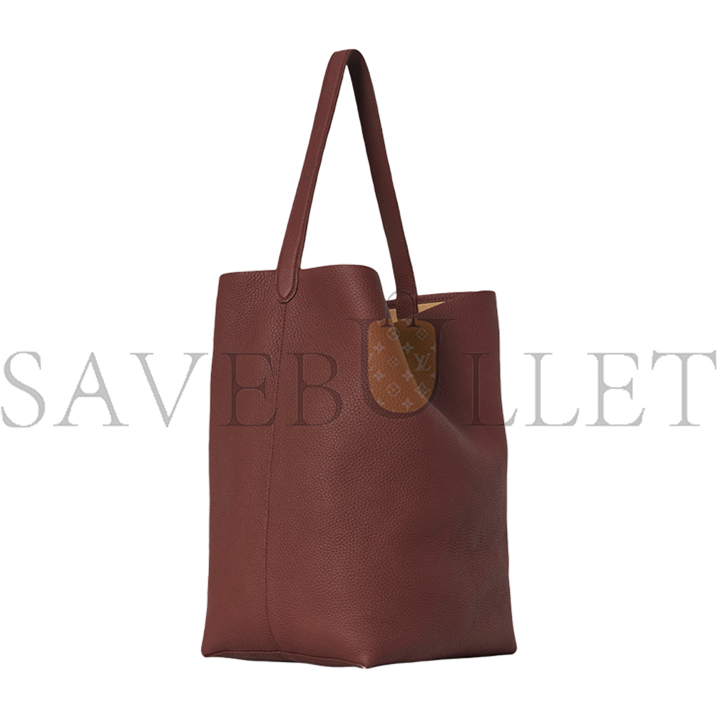 THE ROW LARGE NS PARK TOTE IN LEATHER BURNT WOOD W1273L129BWOD (17*15*8cm)