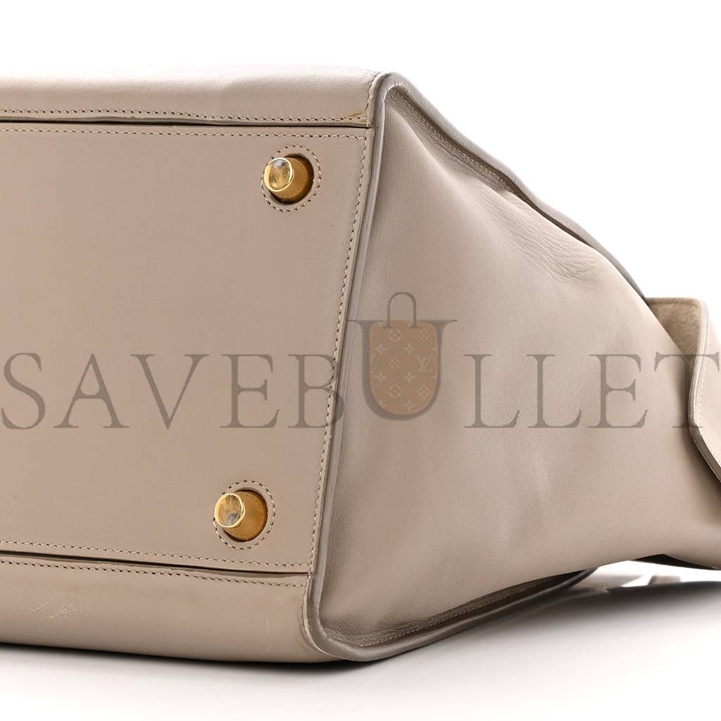 CELINE SMOOTH CALFSKIN SMALL RING BAG LIGHT TAUPE (30*26*17cm)